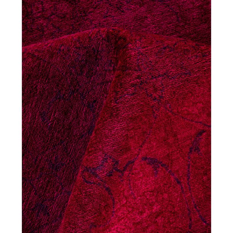 Overdyed One-of-a-Kind Hand-Knotted Area Rug - Pink - 9' 3" x 11' 10"