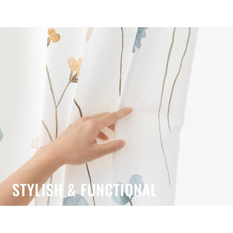 72" x 72" Watercolor Floral PEVA Shower Curtain for Watercolor Boho