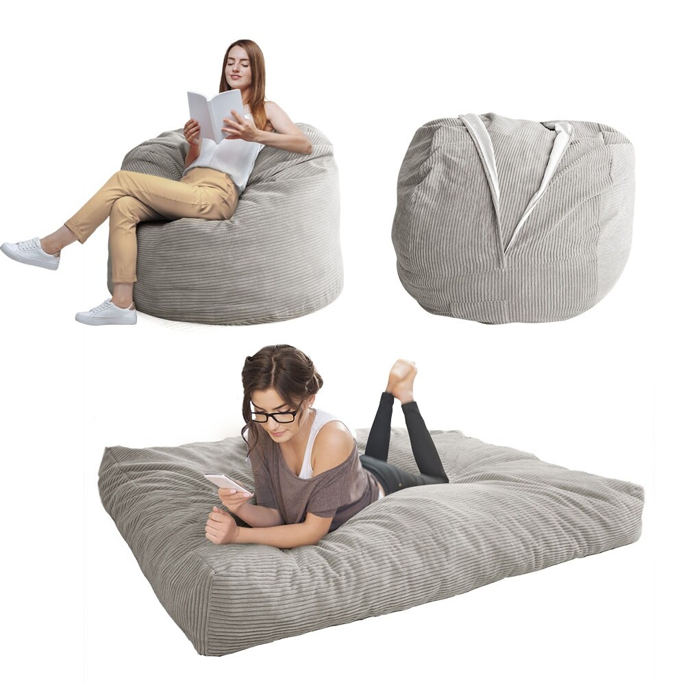 Corduroy bean bag bed shop