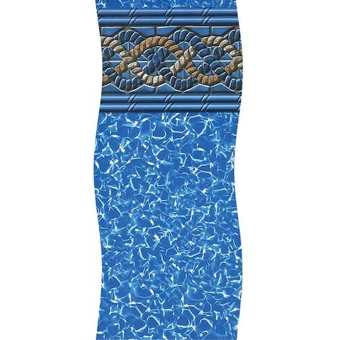 27' Blue White Round Mystri Unibead Above Ground Swimming Pool Liner