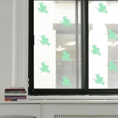 Walplus Peel and Stick Glow In The Dark Witch Wall Stickers Home Room Decor
