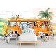 preview thumbnail 4 of 4, Safari Animals on the Bus Wallpaper, Nursery and Kids Room Mural Decor