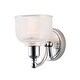 preview thumbnail 1 of 2, Hollow 1-Light Wall Sconce - Polished chrome