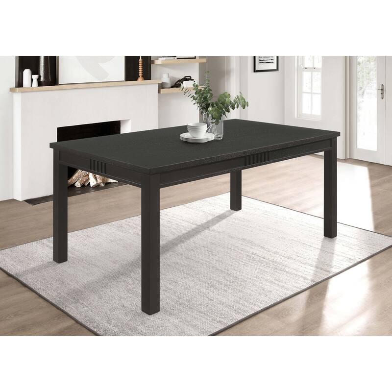 Marbrisa Rectangular 71-inch Wood Dining Table Matte Black