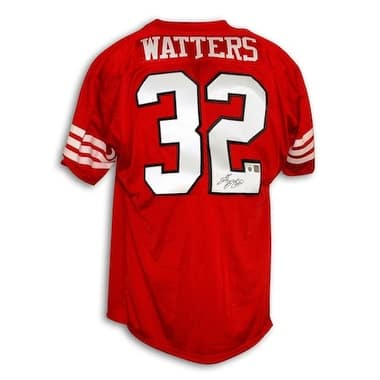 Shop Autographed Ricky Watters San Francisco 49ers Red Throwback Jersey Overstock 13277144