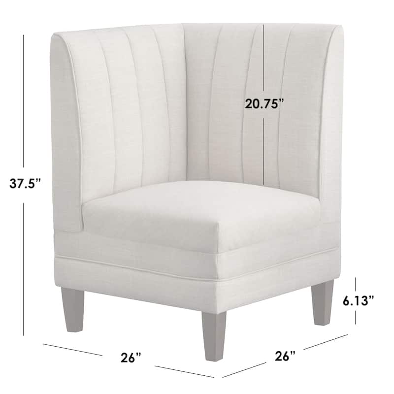 Lifestorey Kerrington 2-Piece Channel Back Upholstered Bench Set