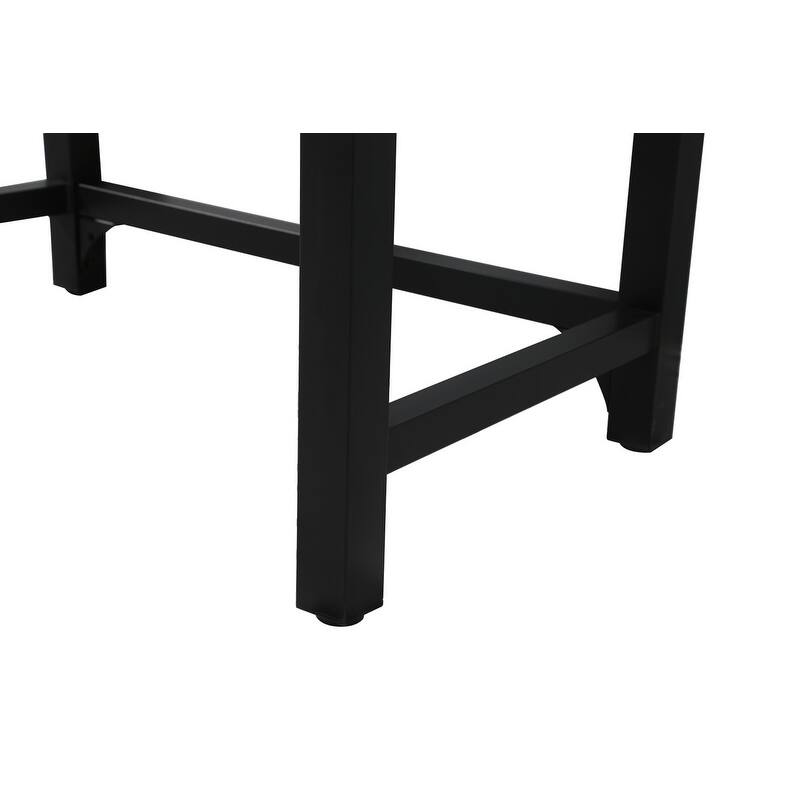 Elegant Lighting VF14536 Raya 36" Rectangular Iron Console Bathroom