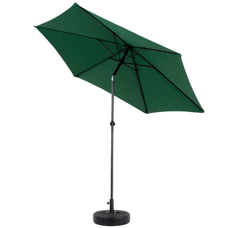 104" Patio Umbrella with Push Button Tilt,6 Ribs and Crank (No Base)