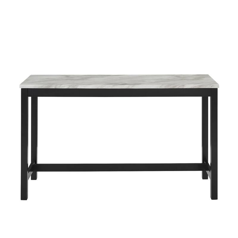 Kate 60 Inch 4 Piece Bar Table Set with Upholstered Stools, Blue