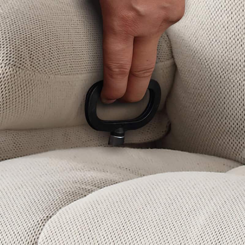Swinging Recliner Massage Heated Sofa, with USB and 2 Cup Holders in Side Pockets