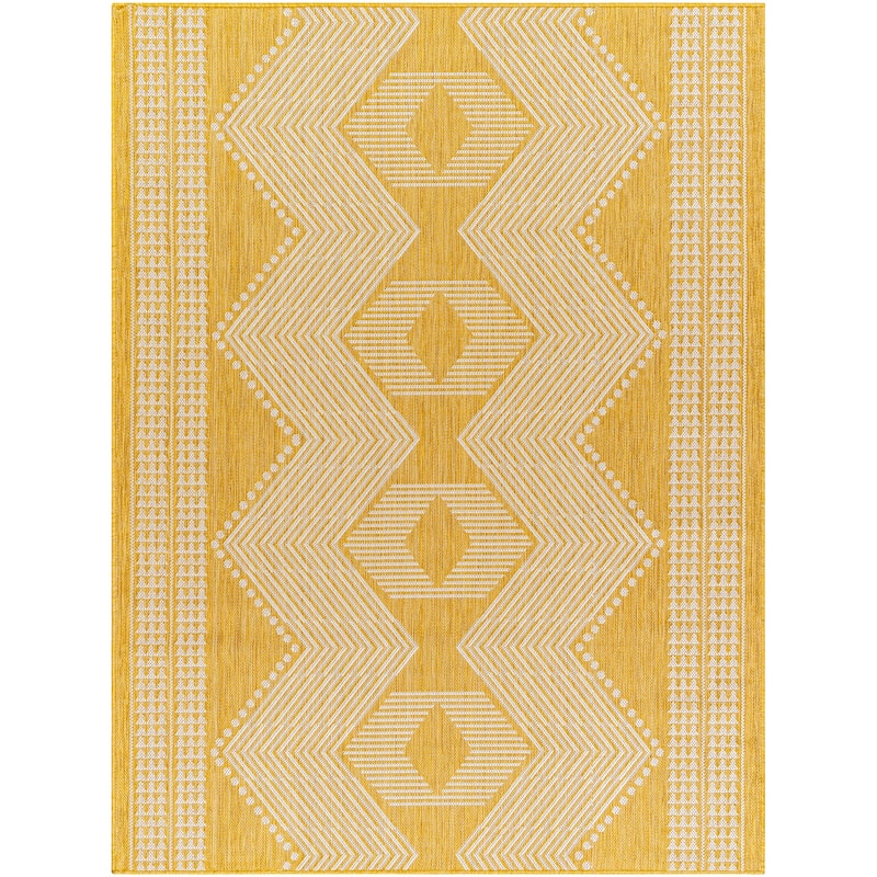 Livabliss Long Beach Outdoor Safe Boho Stripe Area Rug