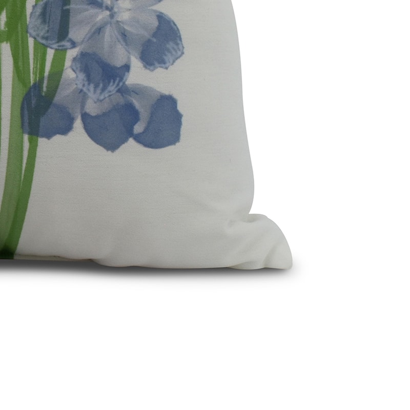 18 x 18 Inch Florpalida Floral Print Outdoor Pillow