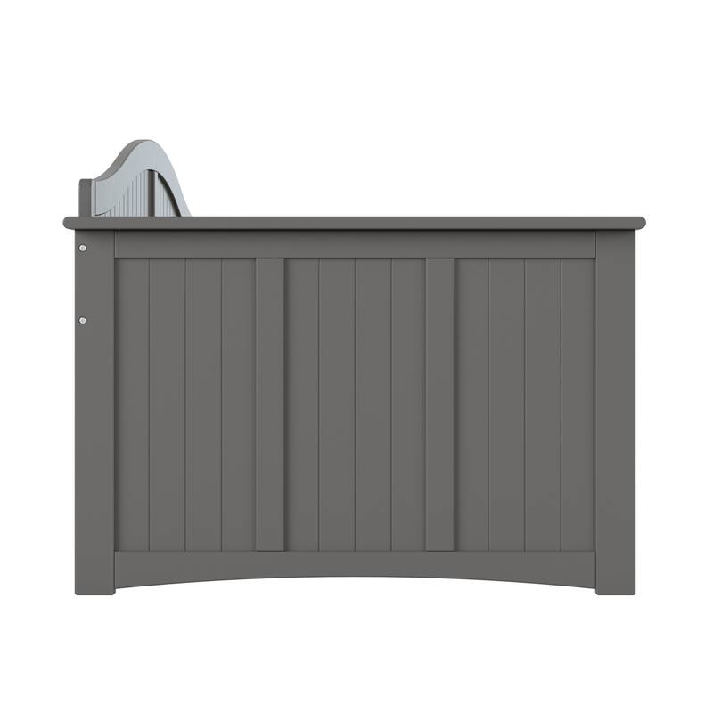 Rustic Grey Daybed - Twin Wood Frame - 78.75" Daybed with Beadboard Design - Cozy Guest Bed