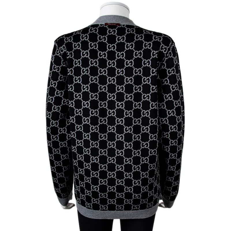 Gucci Reversible GG Wool Jacquard Cardigan