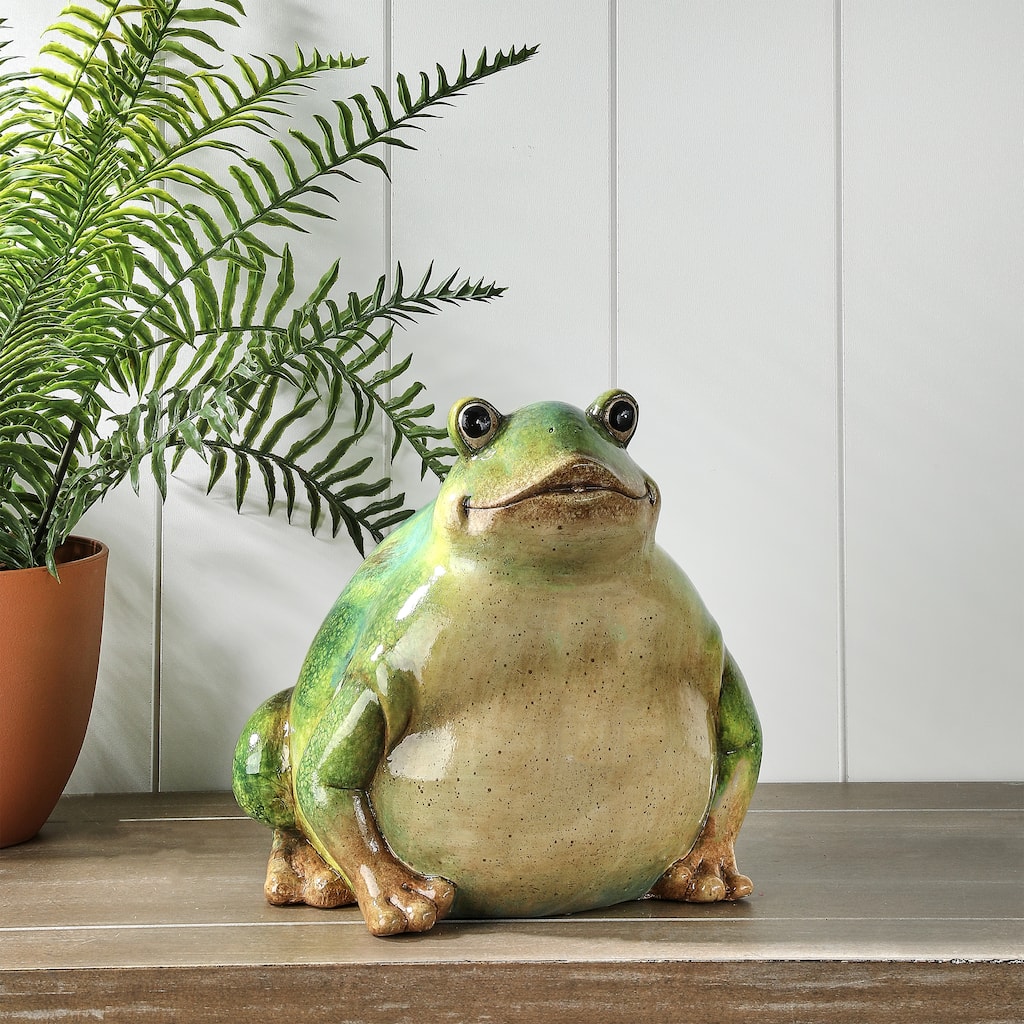 9" Terracotta Bull Frog
