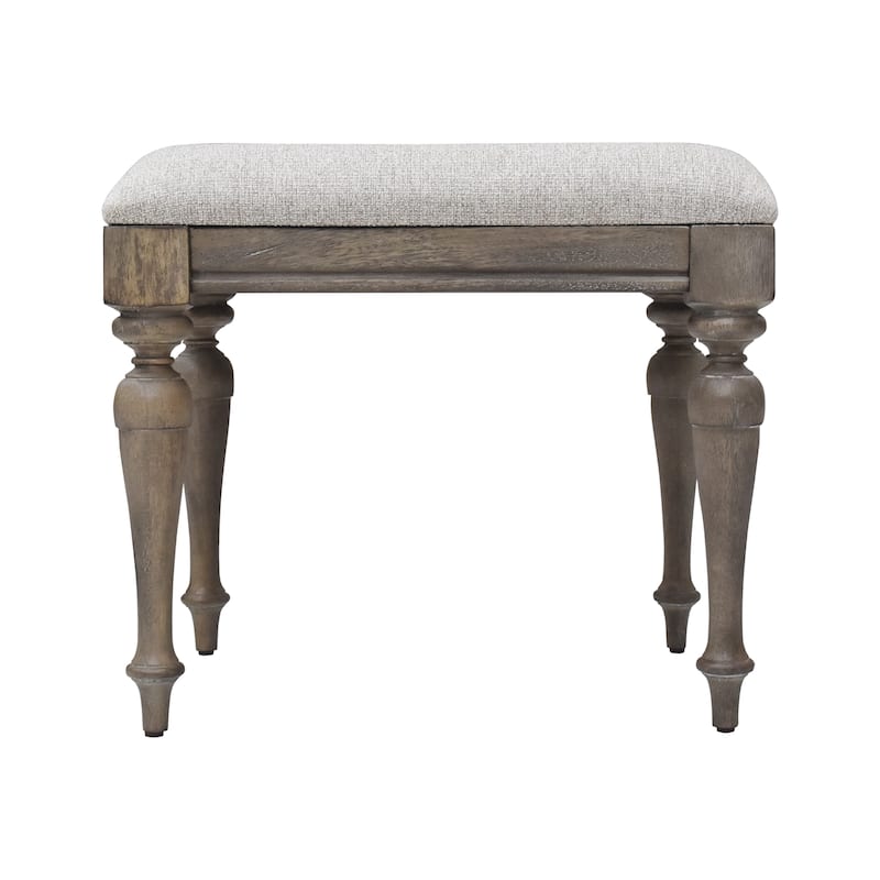 Steve Silver Havenwood Vanity Bench - Rustic Driftwood