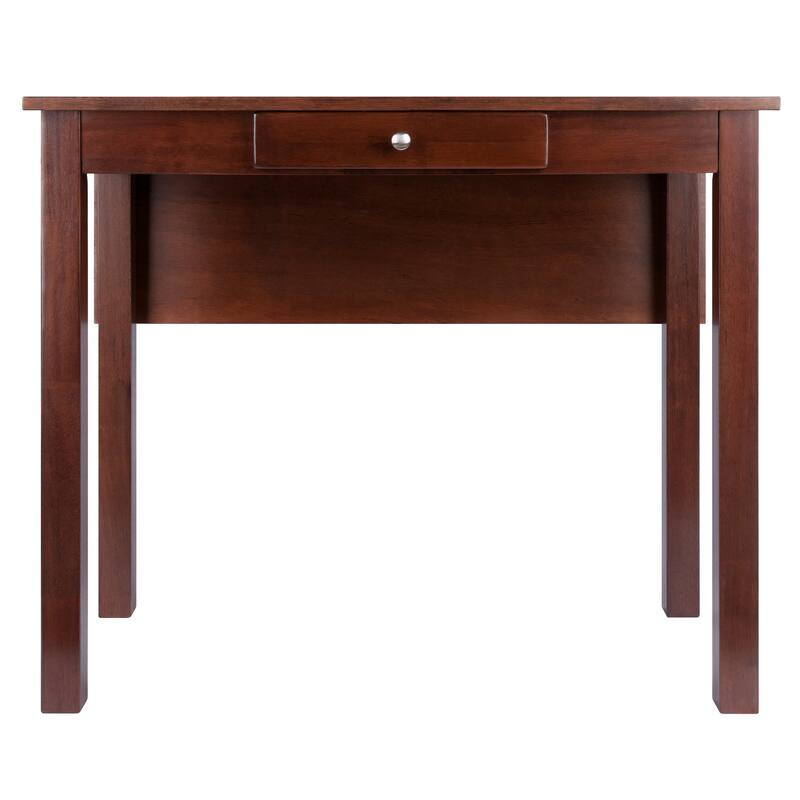 Perrone High Table with Drop Leaf, Walnut - 40 x 34.8 x 34.06 inches