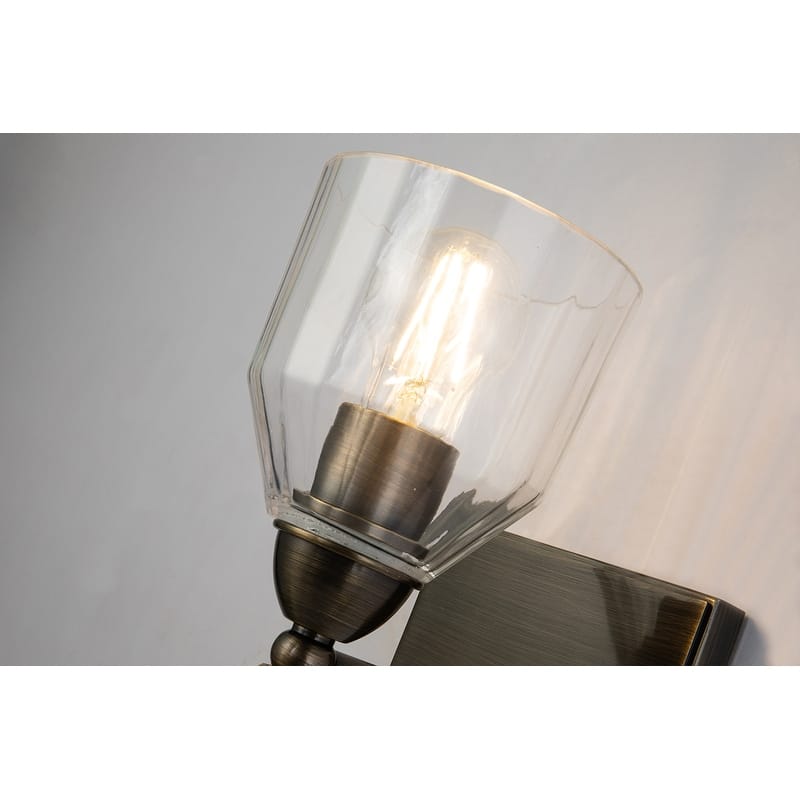 Felice 1 Light Wall Sconce in Bronze with Gold