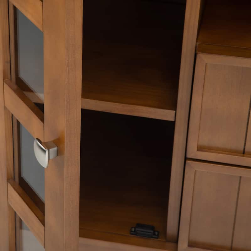 WYNDENHALL Normandy SOLID WOOD 53 inch Wide TV Media Stand For TVs up to 60 inches