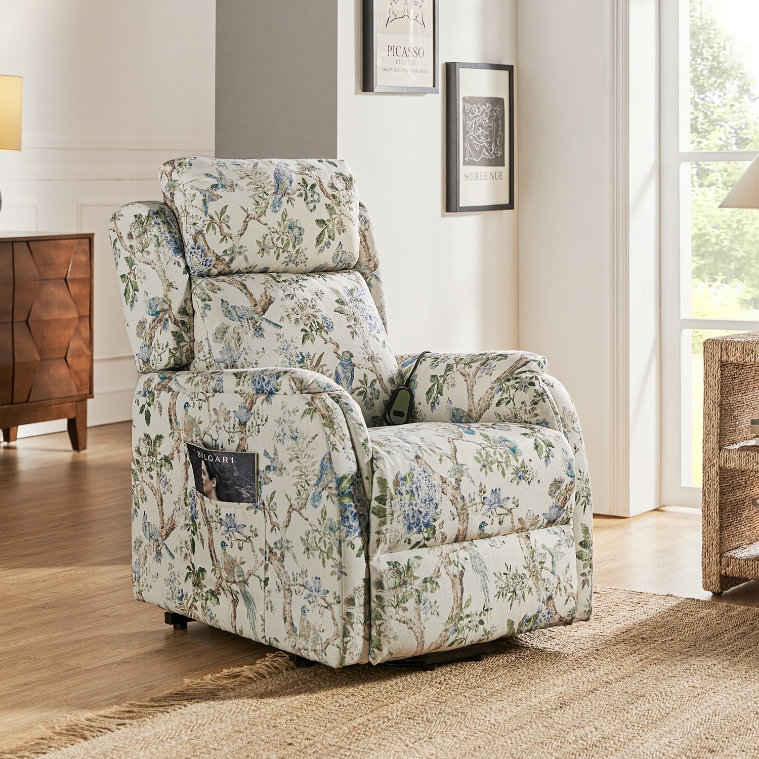 Floral recliner best sale chair