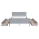 preview thumbnail 4 of 50, Full Wood Platform Bed with Drawers - Elegant Design, No Box Spring Needed
