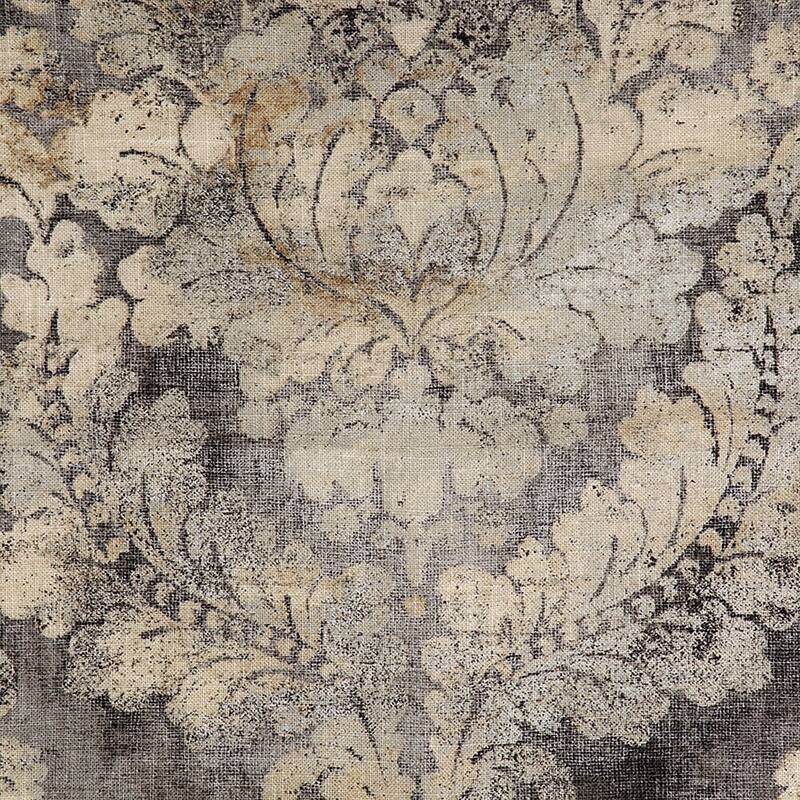 Siscovers Cindersmoke Damask Cotton-Linen Duvet Set