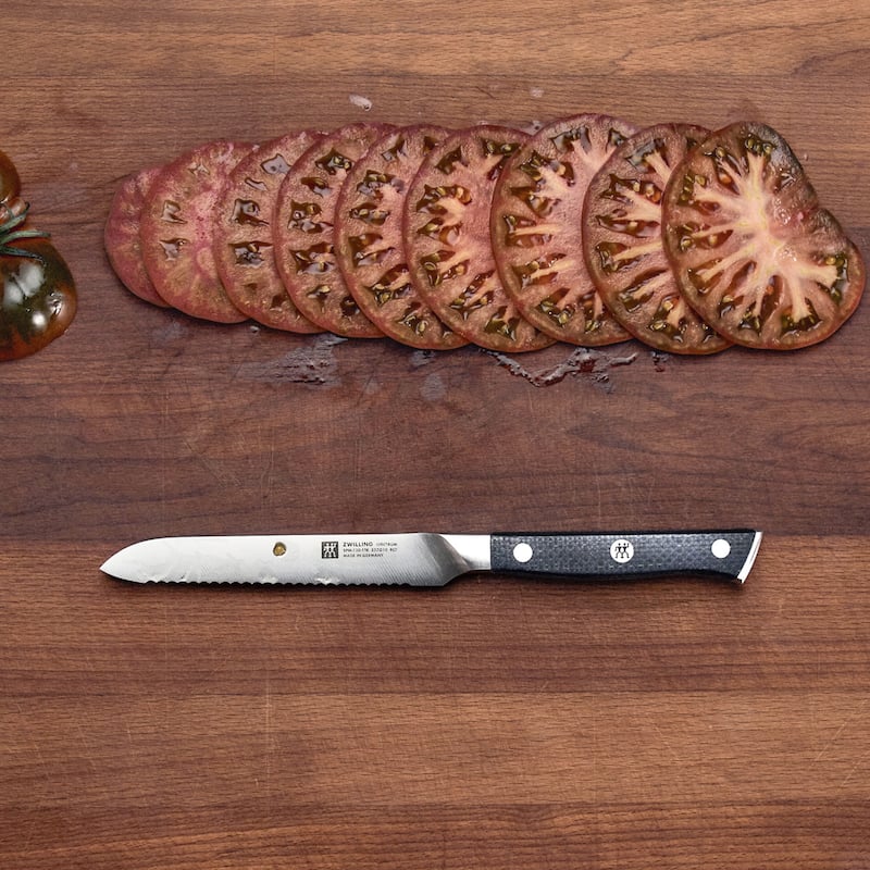 ZWILLING Spectrum 5-inch serrated utility knife - Black