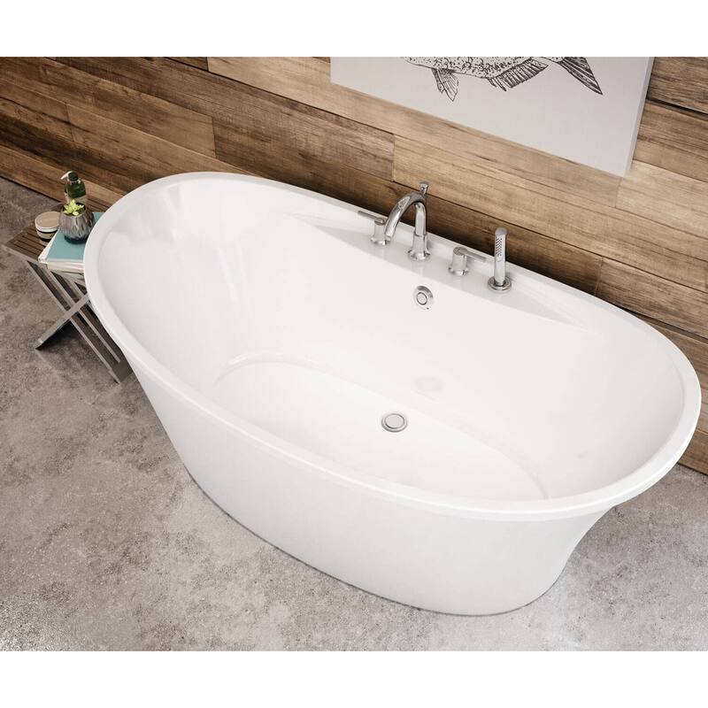 Maax Ariosa 66" Free Standing Acrylic Soaking Tub with Center Drain