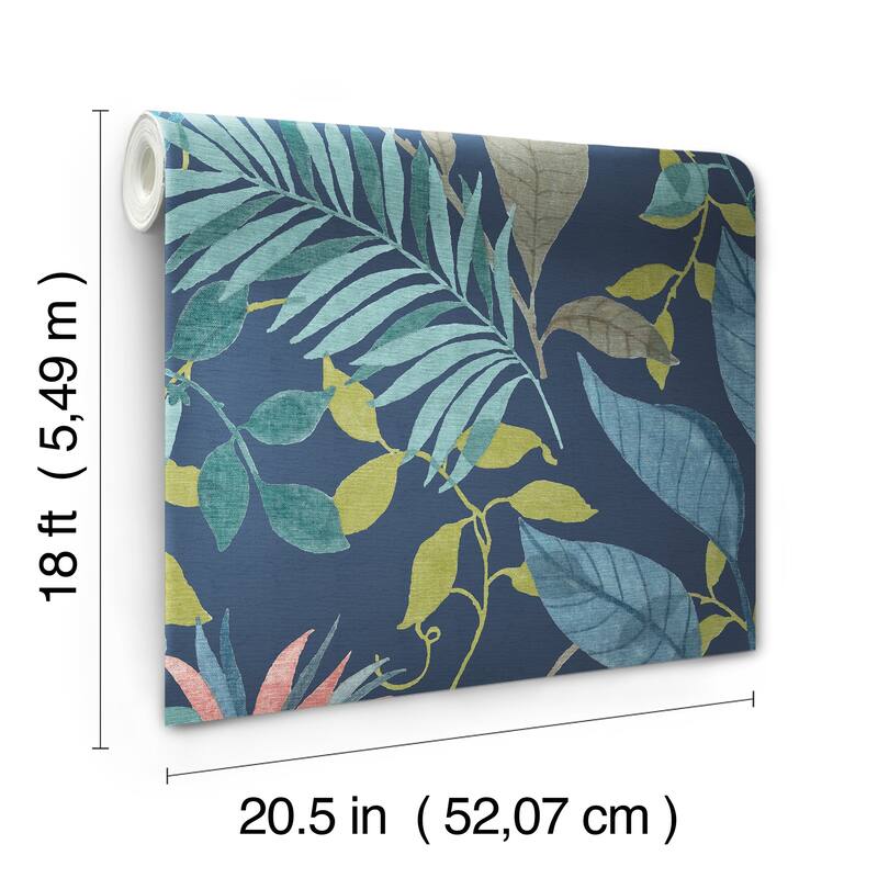 NuWallpaper Jesinda Cobalt Peel and Stick Wallpaper