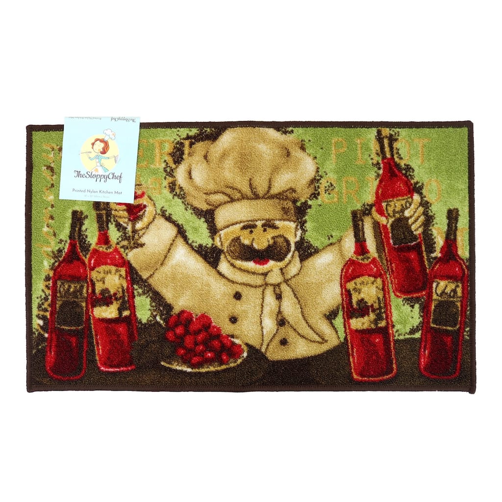 The Sloppy Chef Printed Kitchen Rug - 18x30