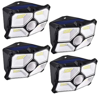 Solar Outdoor Security Lights 40LED Motion Sensor Lights for Front Door, Yard, Garage - N/A