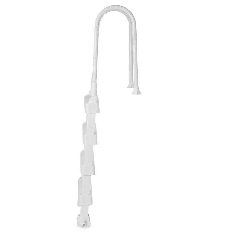 Vinyl Works SLD2 Resin 60 Inch Above Ground Swimming Pool Step Ladder, White - 59.2