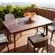 preview thumbnail 1 of 7, GDFStudio - Oliver Mid-Century Modern Rectangular Dining Table(Only table) - Rectangle Walnut