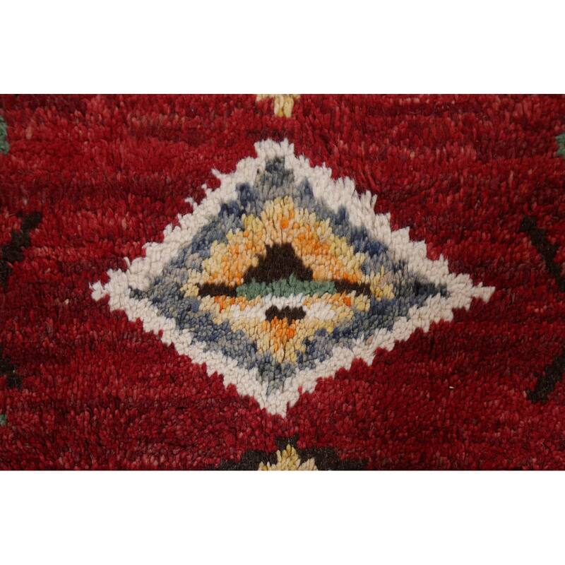 Tribal Moroccan Oriental Wool Area Rug Hand-knotted Home Decor Carpet - 5'8" x 9'8"