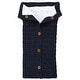 preview thumbnail 10 of 9, Hudson Baby Infant Boy Faux Shearling Knitted Baby Lounge Stroller Wrap Sack, One Size One Size - Navy