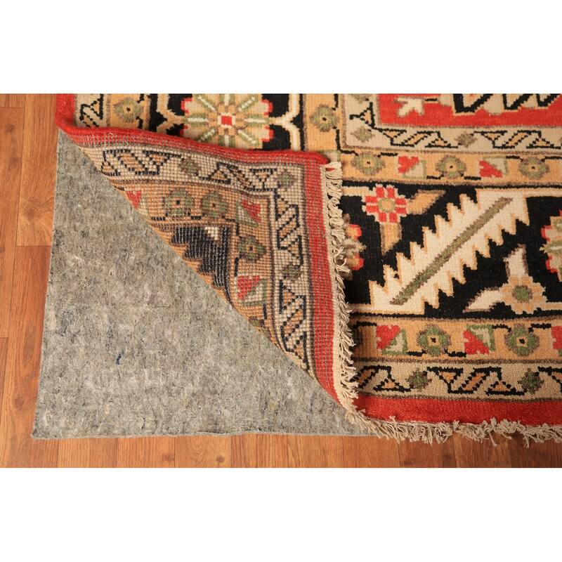 All-Over Orange Oushak Oriental Large Area Rug Handmade Wool Carpet - 11'10" x 14'7"