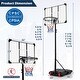 preview thumbnail 3 of 8, Gymax 5.9-6.9 FT Portable Outdoor Basketball Hoop System w/