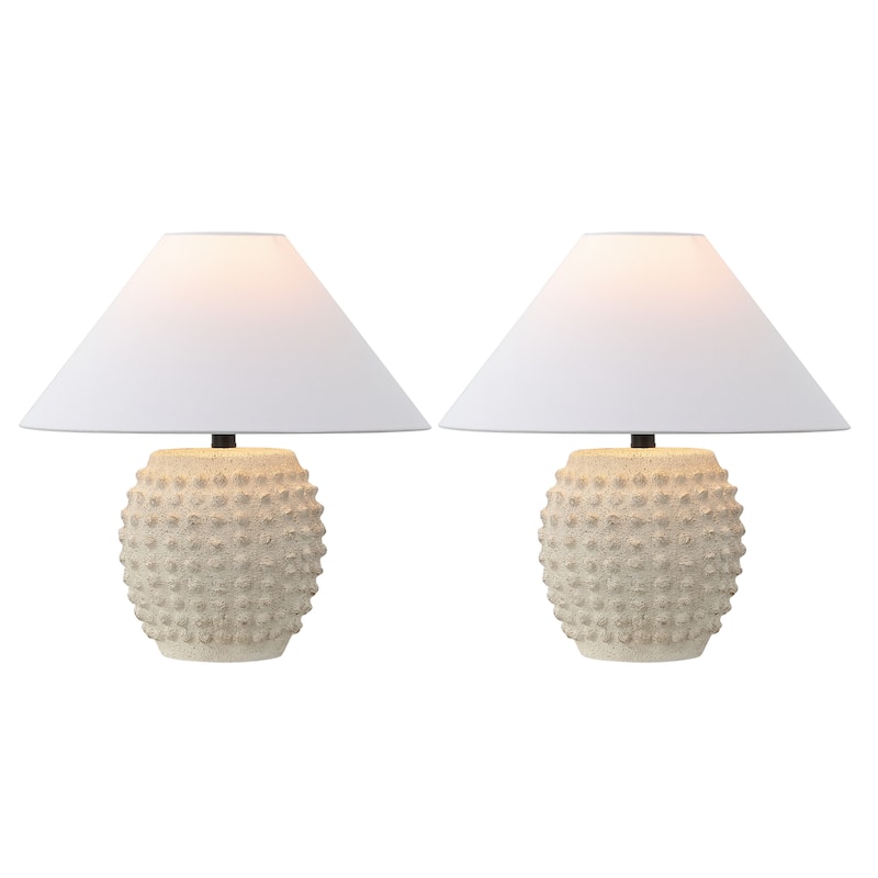18.25" Hobnail LED Table Lamp (Set of 2), by JONATHAN Y