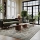 preview thumbnail 8 of 17, Padma Lakshmi Botanica Hand-Tufted Botanical Wool-Blend Rug 2'6" x 6' Runner - Teal