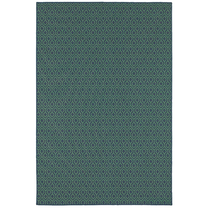 Style Haven Martinique Geometric Lattice Indoor Outdoor Area Rug