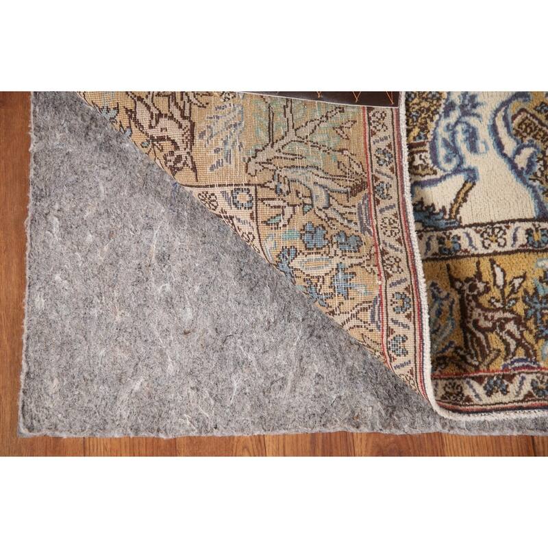 Animal Pictorial Qum Persian Accent Rug Handmade Wool Carpet - 2'7" x 3'6"