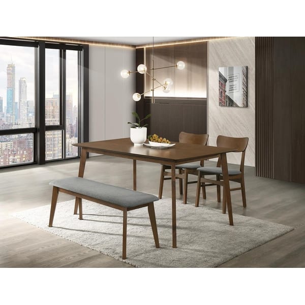 Modrest Leonard Modern Walnut Dining Table - Bed Bath & Beyond - 39109148