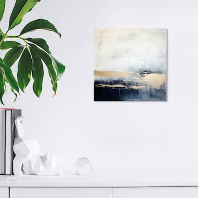 Wynwood Studio Canvas Abstract Gold Cloud Within Gold and Metallic Gold Modern & Contemporary Wall Art Canvas Print