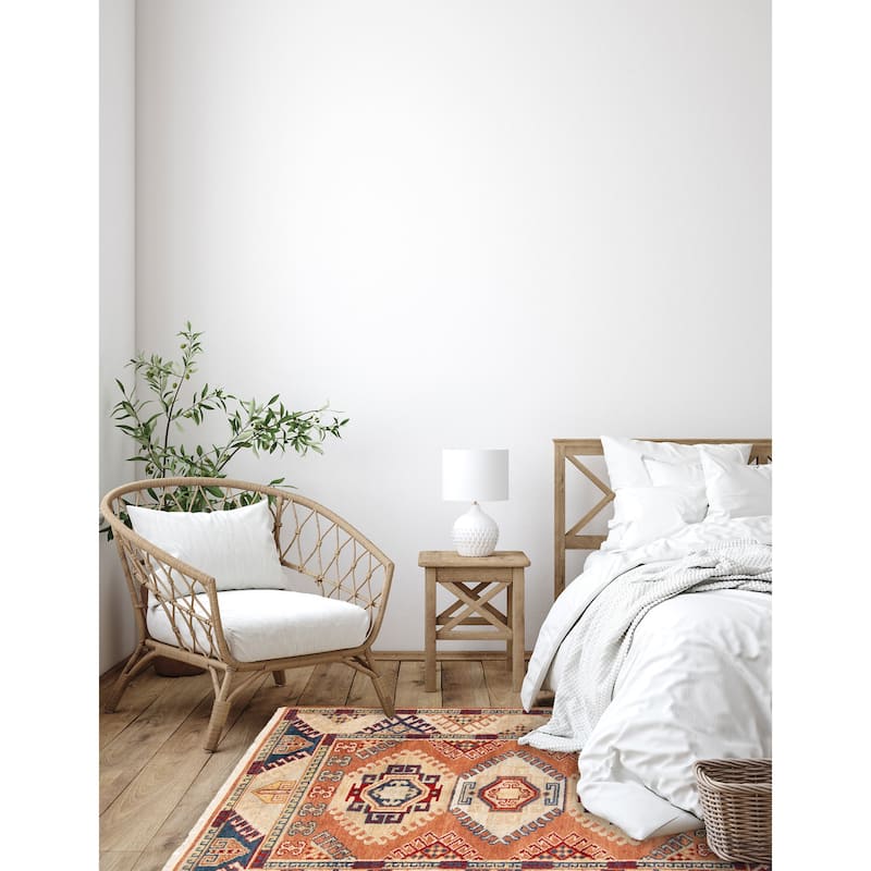 ECARPETGALLERY Hand-knotted Jules Serapi Copper Wool Rug - 5'5 x 7'9