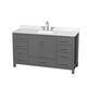 Option Dark Gray / Giotto Quartz Top / Brushed Chrome