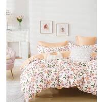 Bebejan Rose on Misty Green 100% Cotton 5 Piece Reversible Comforter