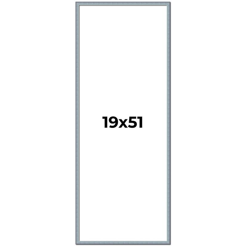 19x51 Frame Rustic Sky Blue Solid Wood Picture Frame | 0.75 Inch