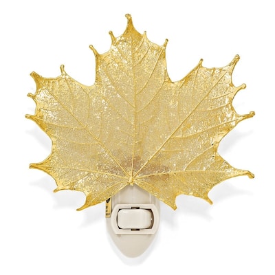 Curata 24k Gold Dipped Real Sugar Maple Leaf Nightlight