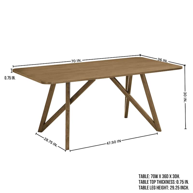 Roundhill Furniture Axler 5-Piece Dining Set