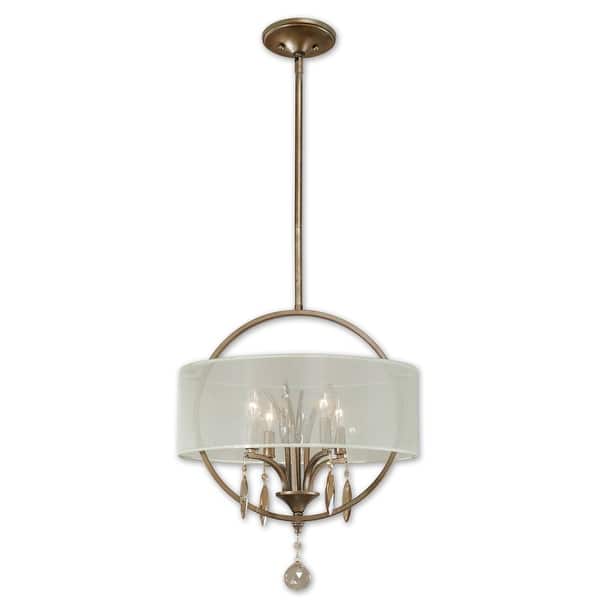 slide 1 of 1, Uttermost Alenya 4 Lt Pendant Burnished Gold